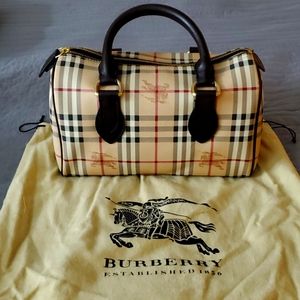 Burberry Haymarket Check Satchel